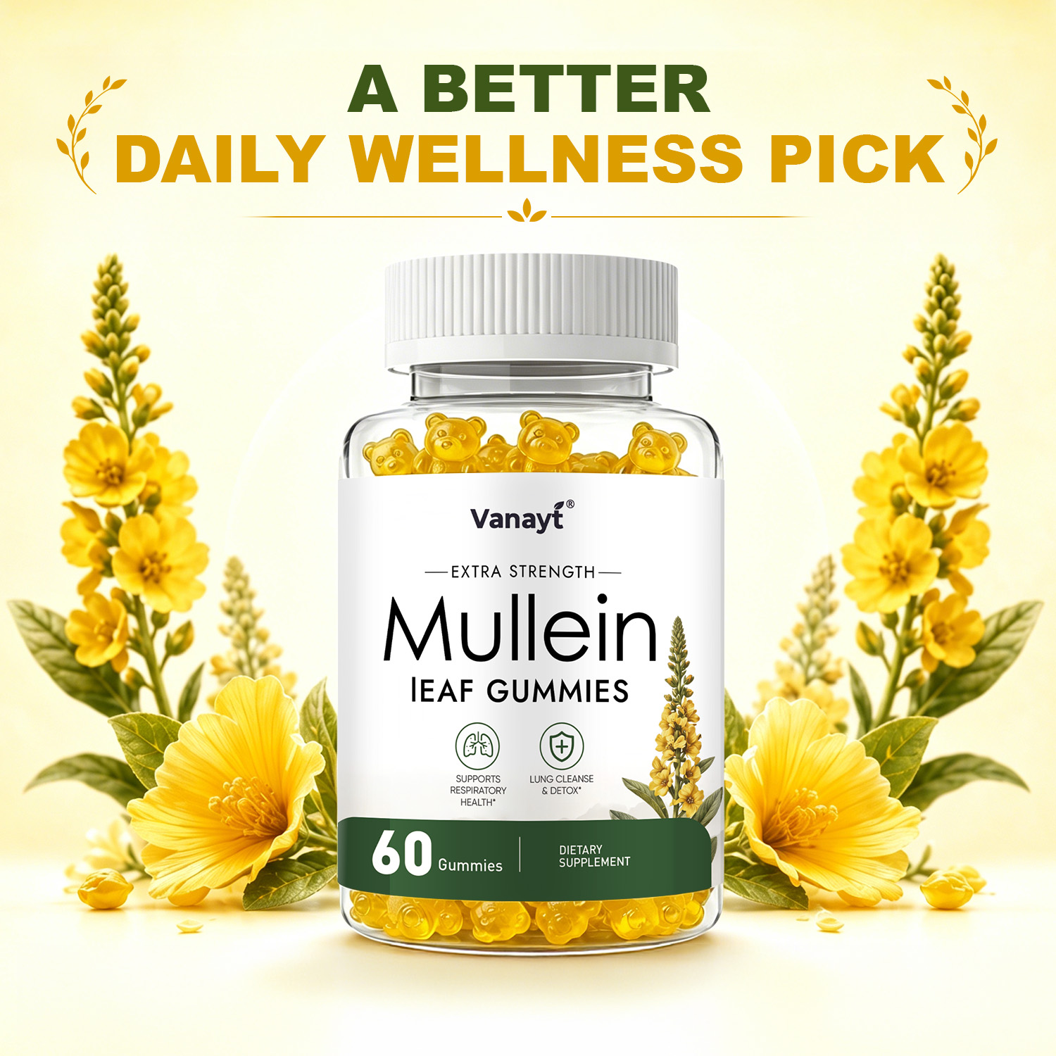 2000mg Mullein Leaf Gummy Supp - đánh giá và giá Health Wellness Gummies