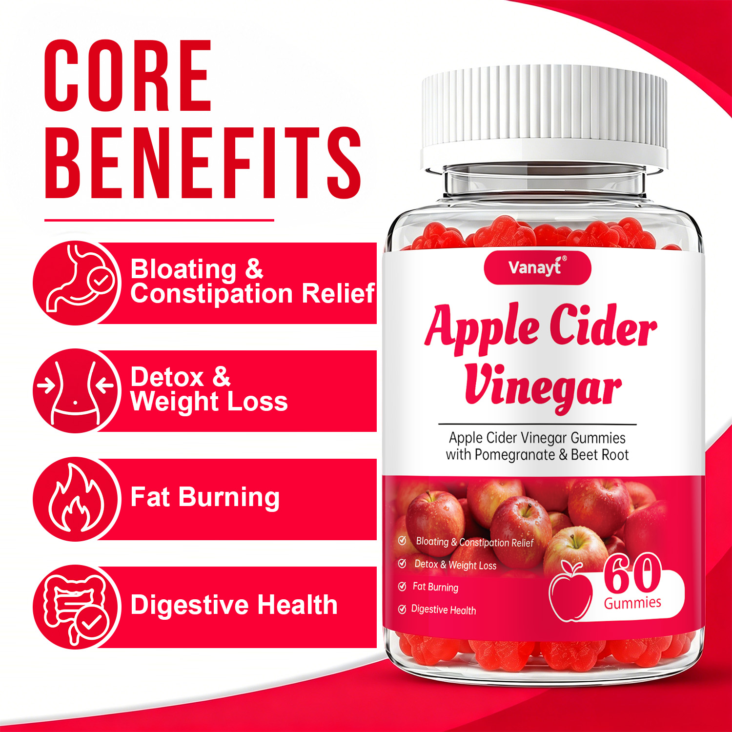 Apple Cider Vinegar Gummies wi - đánh giá và giá Health Wellness Gummies