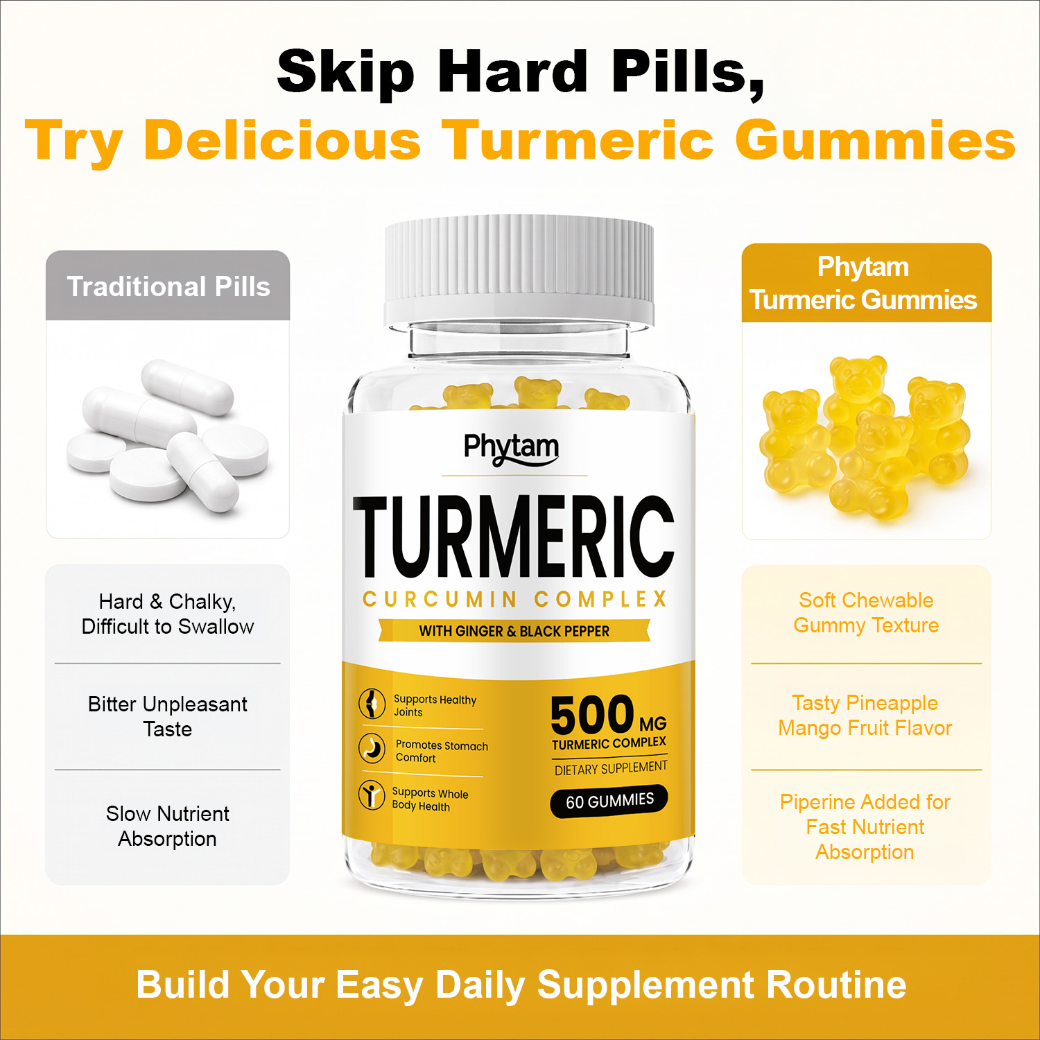 Turmeric Curcumin Gummies With - đánh giá và giá Health Wellness Gummies